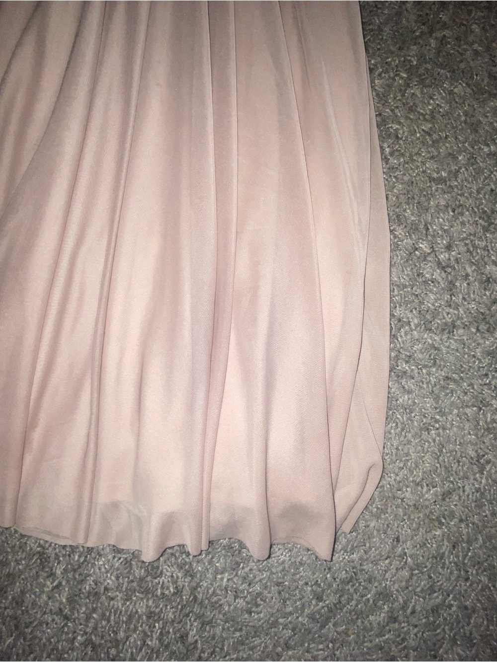 JH Collectibles Dusty Pink Lace Bodice Chiffon Skirt Dress - Picture 2 of 5